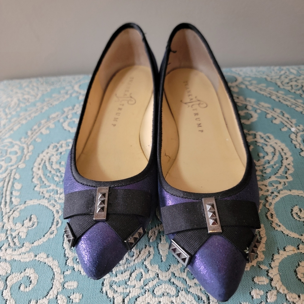 Beautiful Blue Bow Flats